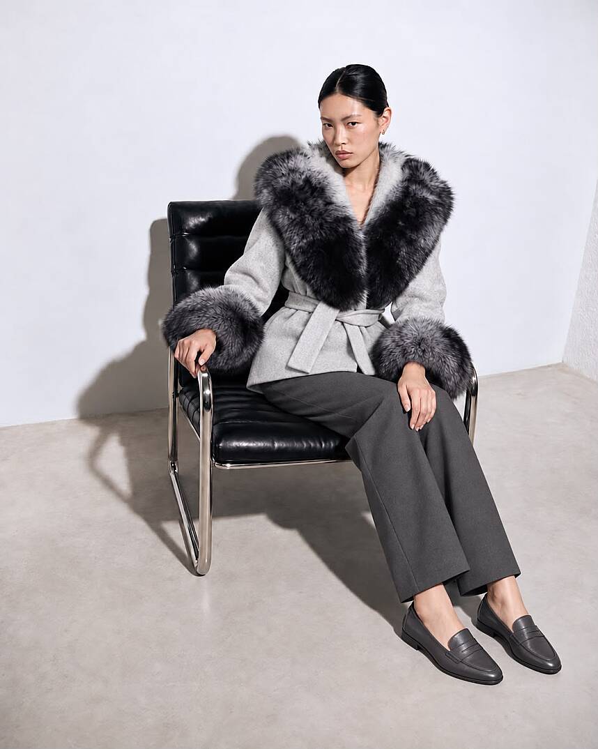 Ash Fur Coat - 1