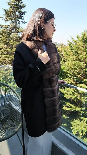 Velour Fur Coat - 3