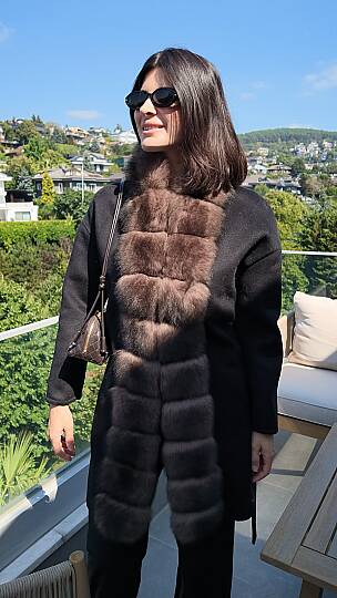 Velour Fur Coat - 4